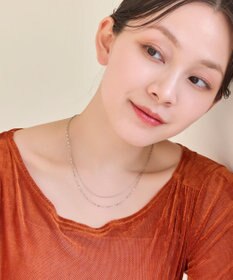 Phoebe <オンワード限定セット>ダブルチェーンネックレス×ツインカレントカフバングル