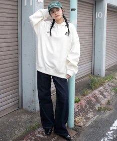 WEGO 【ユニセックス着用ITEM/MLサイズ展開】モチーフロゴポロスウェット