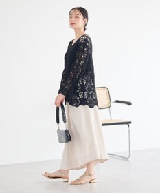 earth music&ecology クロシェ風プルオーバー