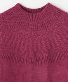 ANY 【洗える】ソフトタッチ求心ニット