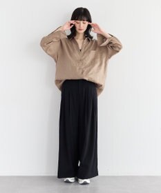 YECCA VECCA ドライタッチストレッチワイドパンツ