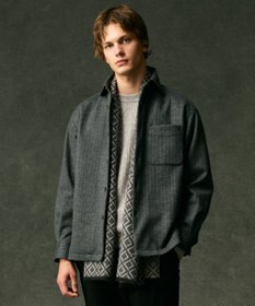 JOSEPH ABBOUD 【リバーシブル】ダイヤパターンＷフェイス ストール グレー系7