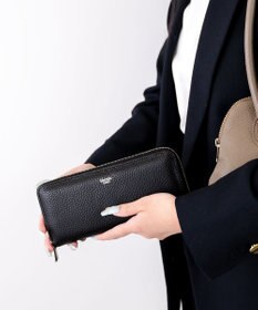 blancle シュリンクレザーラウンドジップ ロングウォレット