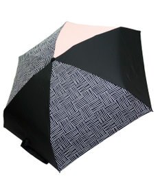 +RING 【UVカット95%以上】【UPF50＋】プラスリング レディース向け 晴雨兼用 折傘 BLK T1306