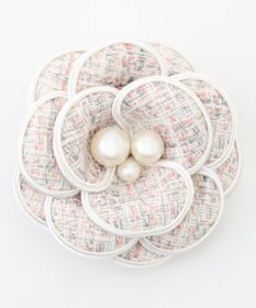 組曲 トリミングツイードコサージュ