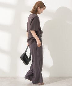 AMERICAN HOLIC 【接触冷感】リネンブレンドタックワイドパンツ