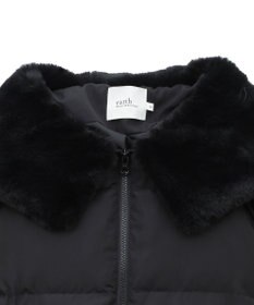 earth music&ecology フードファー中綿ショートコート