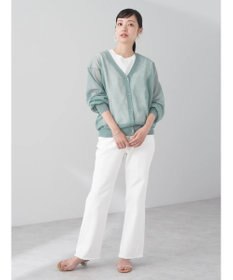 earth music&ecology ファンシーラメＶネックカーディガン