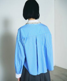 GRACE CONTINENTAL ビジューカラーシャツ