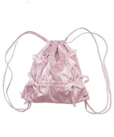 WEGO ドロストリボンギャザーナップサック