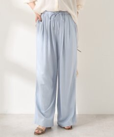 AMERICAN HOLIC 【接触冷感】リネンブレンドタックワイドパンツ