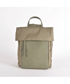 Y'SACCS リサイクルナイロン×カウレザー ラップリュック　Sサイズ