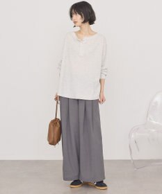 AMERICAN HOLIC 【選べる丈】ヘンリーネックワッフルメロープルオーバー