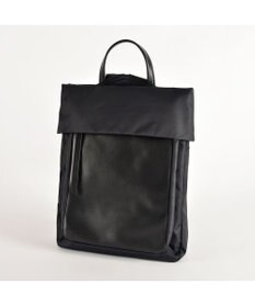 Y'SACCS リサイクルナイロン×カウレザー ラップリュック　Sサイズ