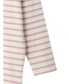 earth music&ecology バック釦ボーダーチュニック