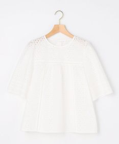 組曲 【先行予約】エンブロイダリーレース5分袖 ブラウス