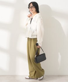 AMERICAN HOLIC 【接触冷感】リネンブレンドタックワイドパンツ