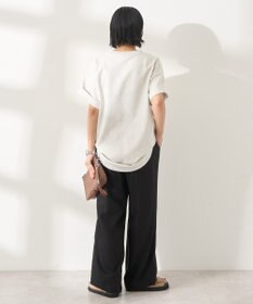 AMERICAN HOLIC 【接触冷感】リネンブレンドタックワイドパンツ