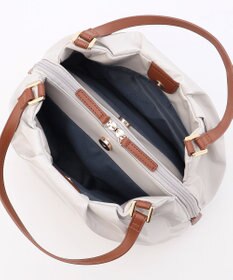 LA BAGAGERIE ソフトエナメル2WAYハンドバッグ Mサイズ