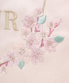 Maison de FLEUR sakura刺繍スクエアトートバッグ
