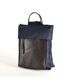 Y'SACCS リサイクルナイロン×カウレザー ラップリュック　Sサイズ