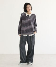 Green Parks ウエストレイヤードワイドパンツ