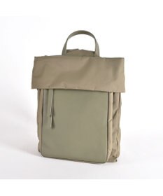 Y'SACCS リサイクルナイロン×カウレザー ラップリュック　Sサイズ