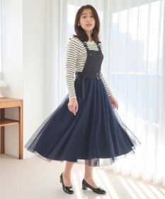 Feroux 【洗える】パフショルダーリブ ニット