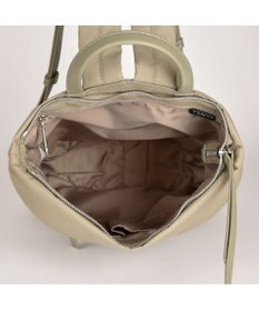 Y'SACCS リサイクルナイロン×カウレザー ラップリュック　Sサイズ