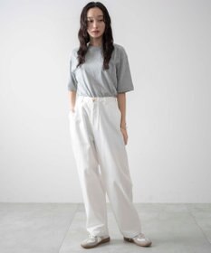 WEGO 【ユニセックス着用ITEM/ウエストゴム/手洗い可】チノイージーワイドパンツ