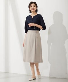 J.PRESS LADIES 【セットアップ対応・洗える・UVケア・速乾】 OXIJEWELストレッチ スカート