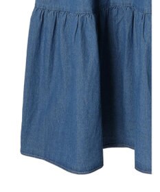 earth music&ecology デニムバックレースアップワンピース