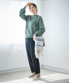 ANY 【洗濯機可能/8色展開】ソフトタッチポリエステルニット