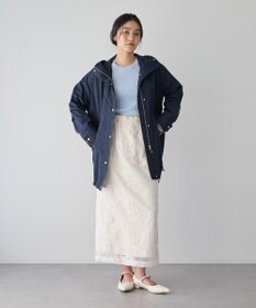 YECCA VECCA [撥水/花粉ガード]ミドル丈マウンテンパーカー