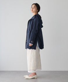 YECCA VECCA [撥水/花粉ガード]ミドル丈マウンテンパーカー