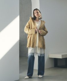 YECCA VECCA [撥水/花粉ガード]ミドル丈マウンテンパーカー