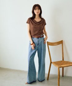 YECCA VECCA 【接触冷感】ドレープカットトップス