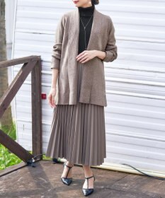 Tiaclasse 【新色追加・洗える】ミラノリブミドル丈カーディガン