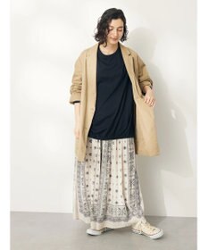 CRAFT STANDARD BOUTIQUE シルケット天竺　フロントギャザーＢＩＧ　Ｔｅｅ　Ｌ／Ｓ