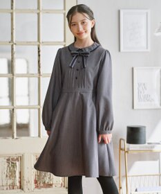 組曲 KIDS 【150-170㎝】 クラシカルグレーワンピース