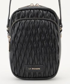 LA BAGAGERIE ランダムプリーツショルダーバッグ タテ