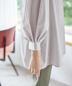 Tiaclasse 【洗える】パフスリーブチュニックブラウス