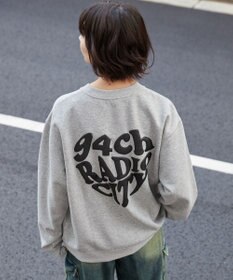 WEGO 【ユニセックス着用ITEM/裏起毛/SMLサイズ展開】リラックスフィットハートロゴプルオーバー