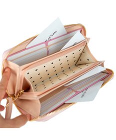 tsumori chisato CARRY キラネコストーン ラウンドファスナー長財布