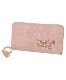 tsumori chisato CARRY キラネコストーン ラウンドファスナー長財布