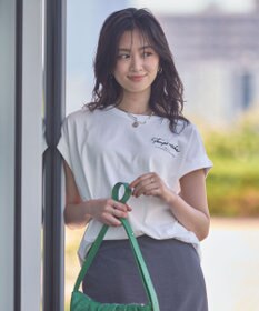 Green Parks 汗染み防止フレンチロゴＴシャツ