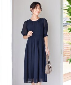 Tiaclasse 【洗える】シフォンワンピース