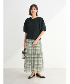 Green Parks シアープリーツボリュームスカート