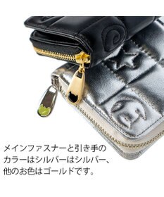 tsumori chisato CARRY ネコキルティング ラウンドファスナー2つ折り財布