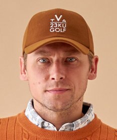 23区GOLF 【UNISEX】フランネル ナンバリング キャップ